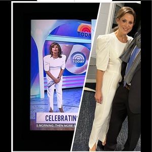 Black Halo - white jumpsuit - size 8